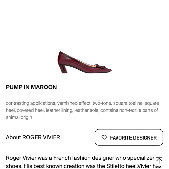 Roger Vivier Burgundy Maroon Flats with Buckle | Used Once - Picture 2 of 8